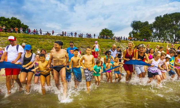 Élő kakaós csiga a Dunában, nemzetközi esemény Gödön!