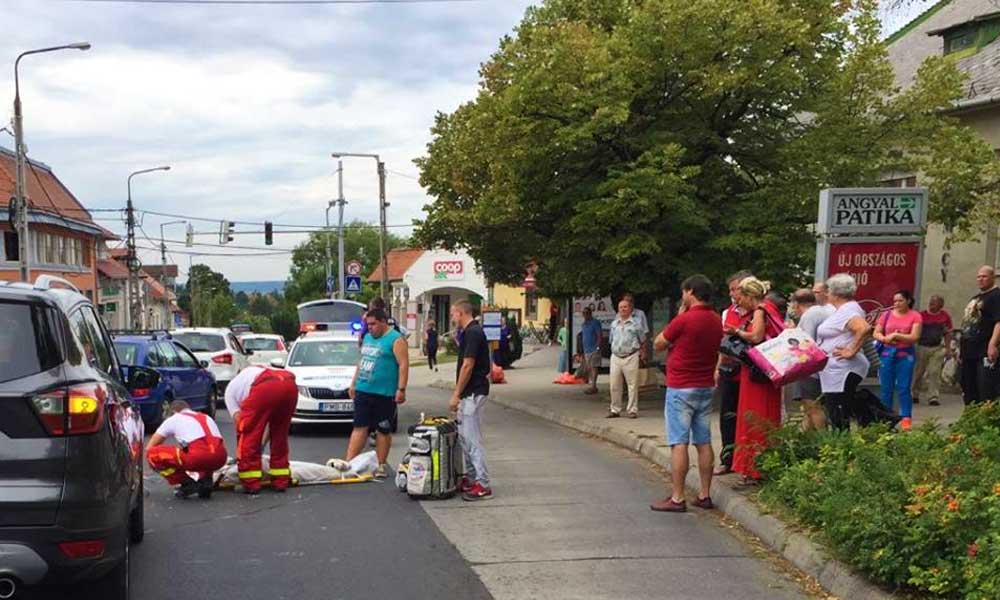 Mentőhelikopter szállt le Budakeszin, gázolás történt!