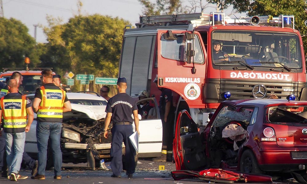 Tömegkarambol történt az M7-esen Törökbálintnál