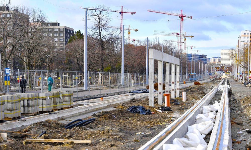 Épül az 1-es villamos az Etele térig