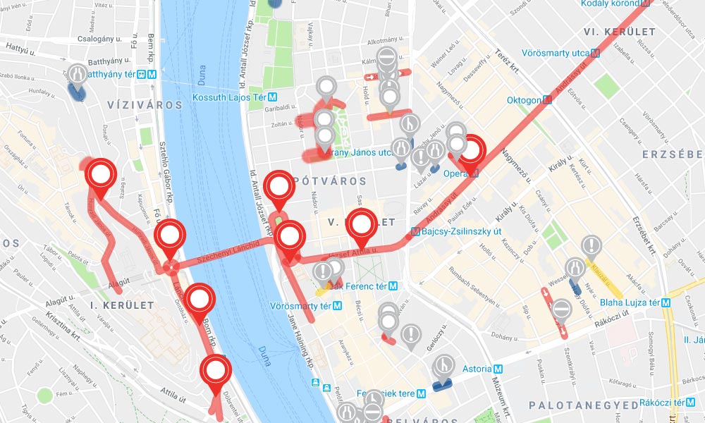 Borzasztóan nehéz lesz a hétvégén Budapesten közlekedni