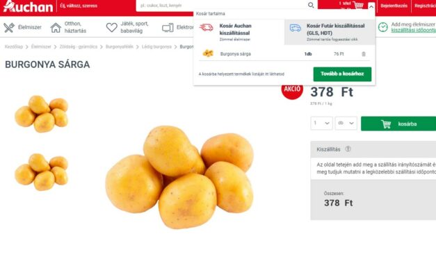 Ezt is megértük: Darabáron adják a krumplit az Auchanban