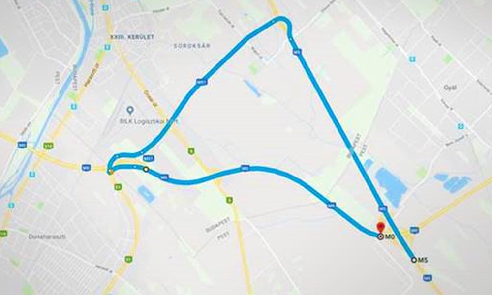 Figyelem! Lezárják az M0 és az M5-ös csomópontját – Itt a térkép a kerülőutakról