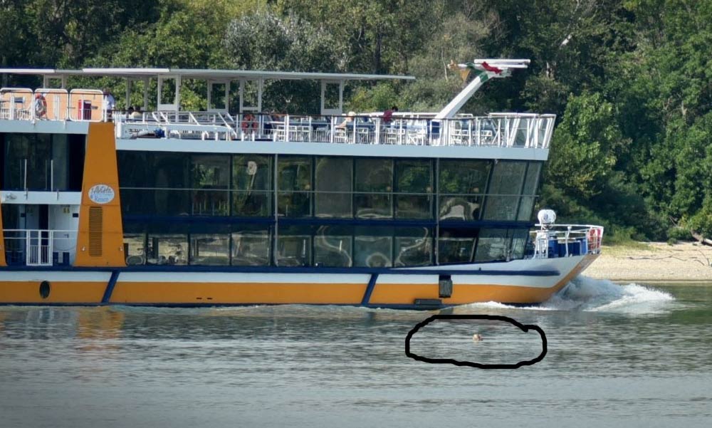 A Dunában úszott egy nő, majdnem átment rajta két szállodahajó