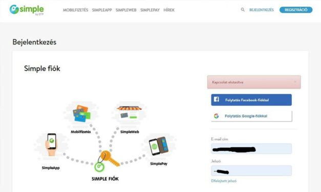 Leállt a rendszer! Gond van az OTP Simple Pay szolgáltatásával