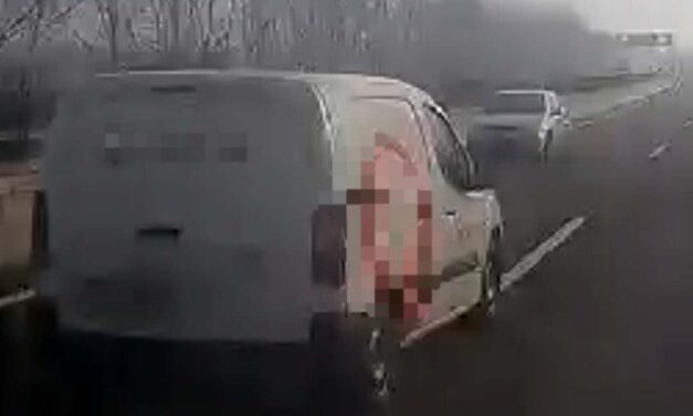 Szembe ment a forgalommal az M2-esen egy idióta (Videó)