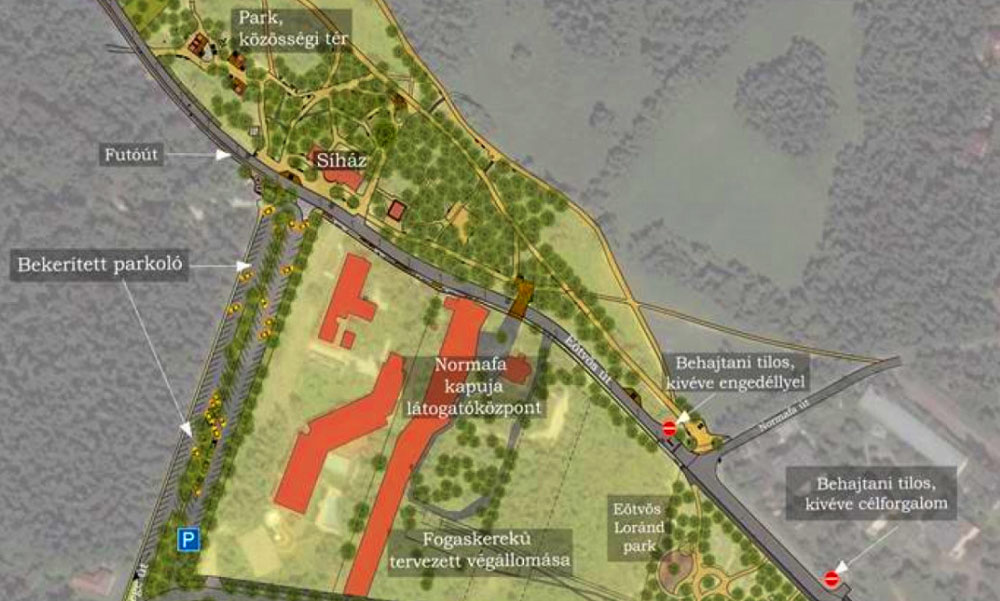 Itt van a Normafa új parkolójának hivatalos terve