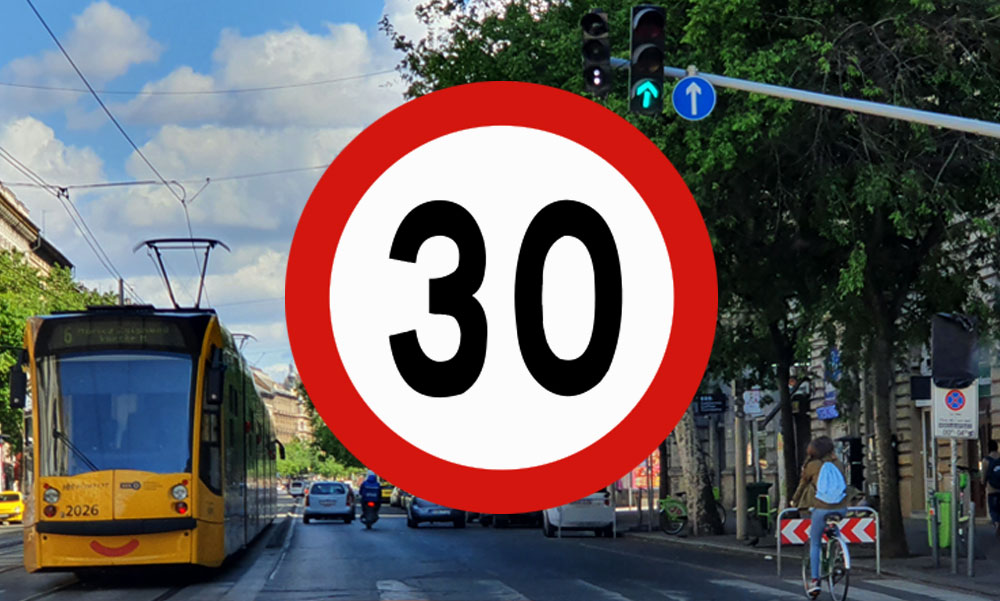 Bevezetik a 30 km/órás sebességkorlátozást Terézvárosban