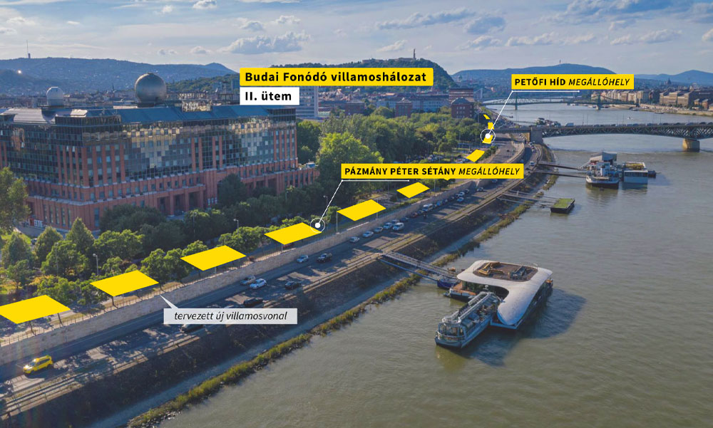 Vitézy Dávid: Folytatódik a budapesti sikersztori, indul a Budai fonódó 2. üteme, villamos lesz a Műegyetem rakparton, az Infoparknál és a Kopaszi gátnál