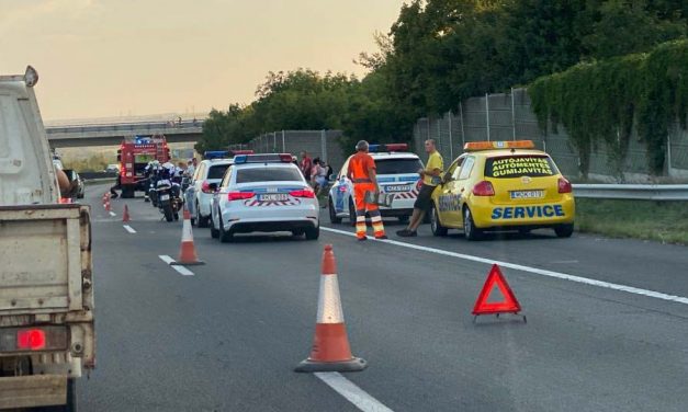 Hármas baleset az M7-esen: beállt az autópálya