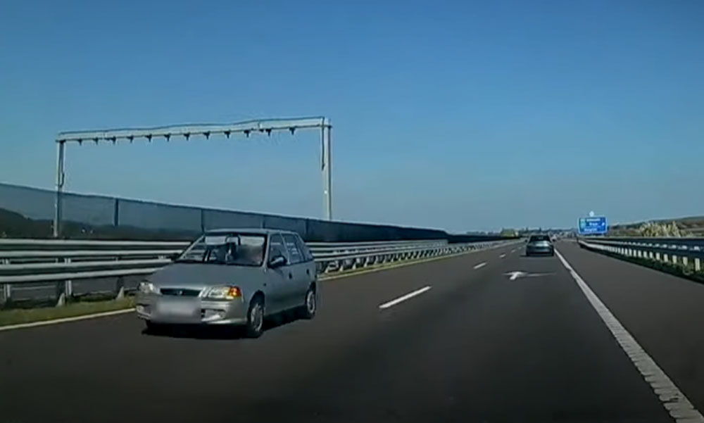 A forgalommal szemben ment egy autós az M6-oson, észre sem vette mit csinál