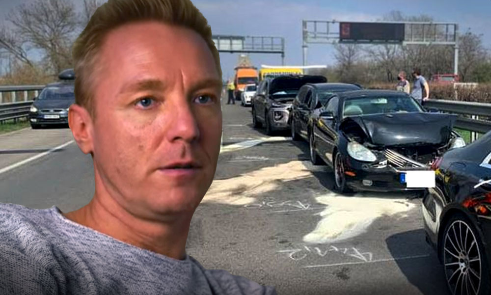 Bereczki Zoltán és várandós párja, a „Mi kis falunk” Tecája karambolózott az M7-esen