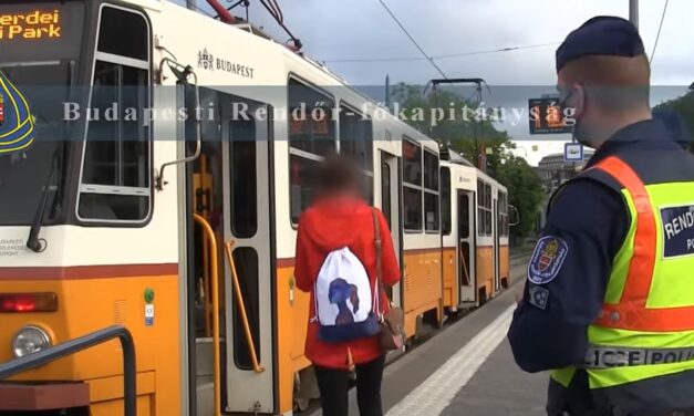 A 41-es villamos útvonalán akcióztak a rendőrök, ezért tartottak most ellenőrzéseket