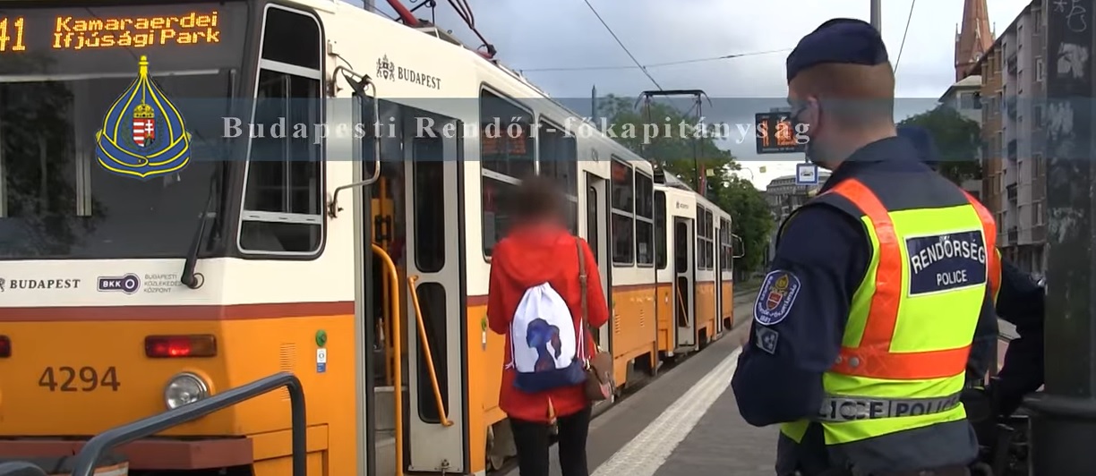 A 41-es villamos útvonalán akcióztak a rendőrök, ezért tartottak most ellenőrzéseket