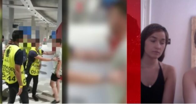 Botrány a Puskás Arénában: leköptek és megütöttek két német lányt a magyar szurkolók, mert szivárványos zászlót festettek magukra, a biztonságiak közbe sem avatkoztak