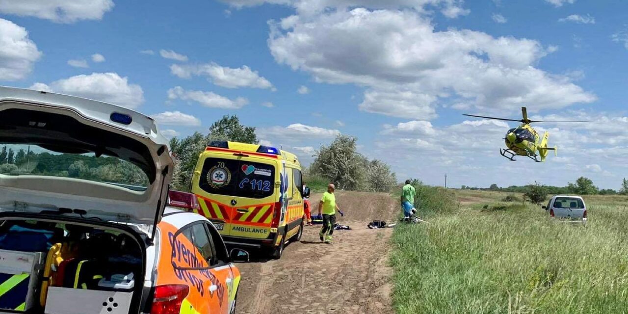 Összeütközött két gyerek a monori motocross-pályán, egy 9 éves kisfiú életéért küzdenek az orvosok