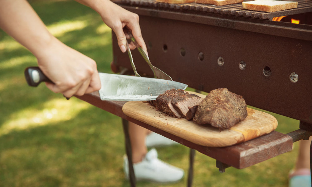 Kényelmesen használható kerti grill