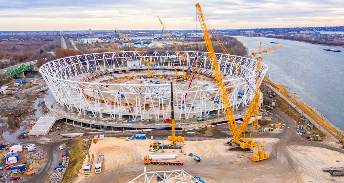 Fontos mérföldkőhöz érkezett az Atlétikai Stadion építése, nemzetközileg is kiemelkedő dolog történt