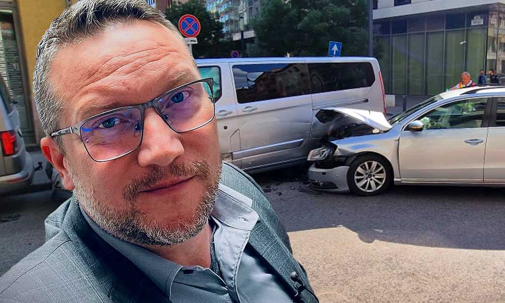 Karambolozott a Nagykovácsiban élő Ujhelyi István EP-képviselő mikrobusza, nagy volt a rohanás a reptér felé