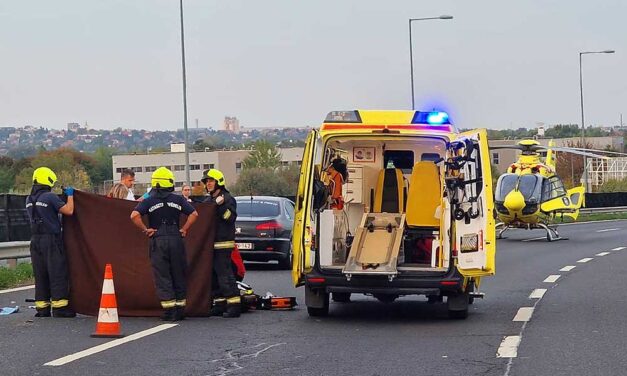 Különös motorbeleset az M6-os autópálya érdi szakaszán – mentőhelikopterre is szükség volt, hogy megmentsék a férfi életét