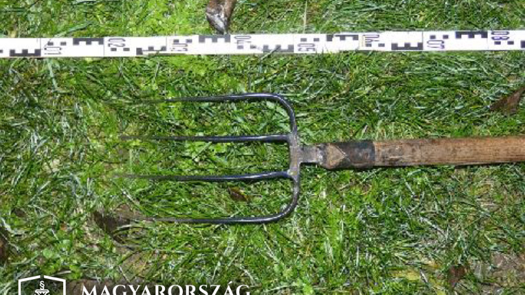 „Nem megyek veletek, dögöljetek meg” – kiabálta a rendőröknek a vasvillát lóbáló férfi a Pest megyei városban