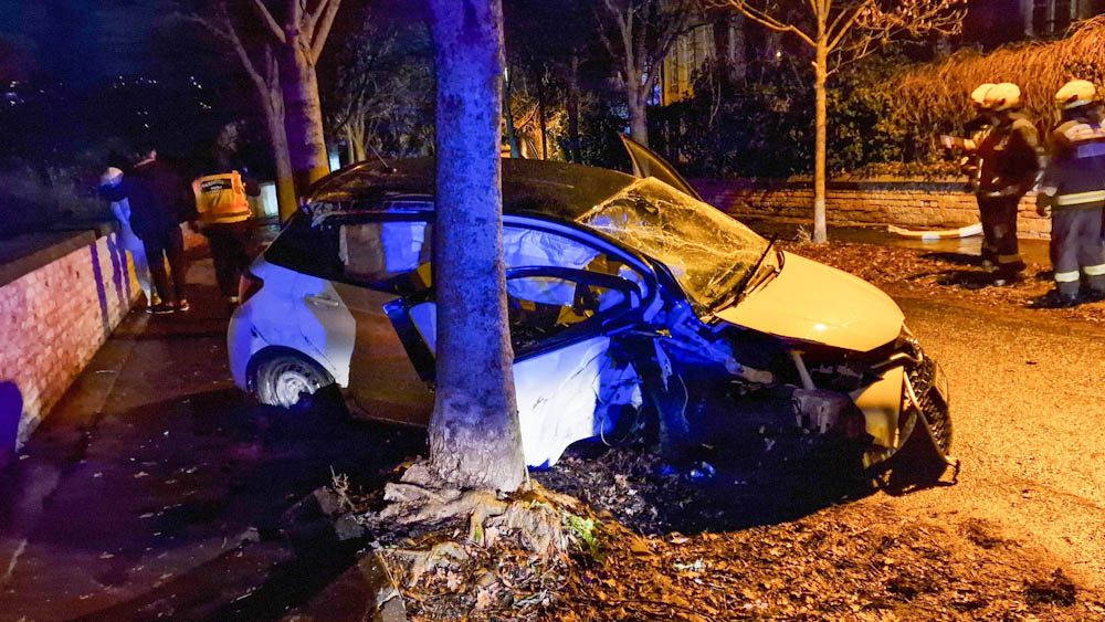 Szinte mindent letarolt a Gellért-hegy oldalában az autó, amely felett sofőrje elveszítette az uralmát