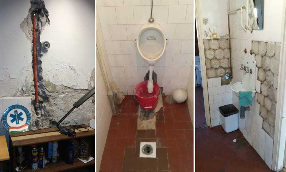 Megalázó körülmények a szentendrei mentőállomáson, a helyiek összefogtak az épület felújításáért, nem tűrik tovább, hogy ilyen körülmények között dolgozzanak az életmentők