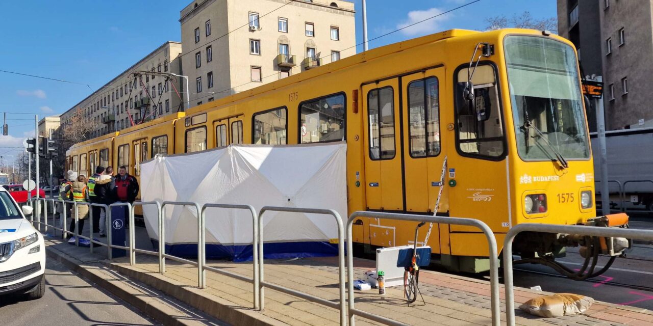Tragédia Kőbányán – halálra gázolt a villamos egy nőt