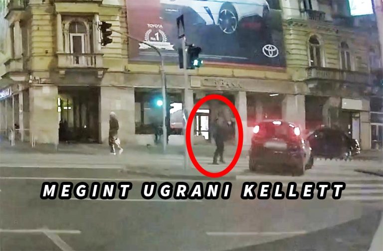 Elrántotta a kormányt a felelőtlen sofőr, életveszélybe kerültek a zebrán átkelő gyalogosok a Blaha Lujza téren