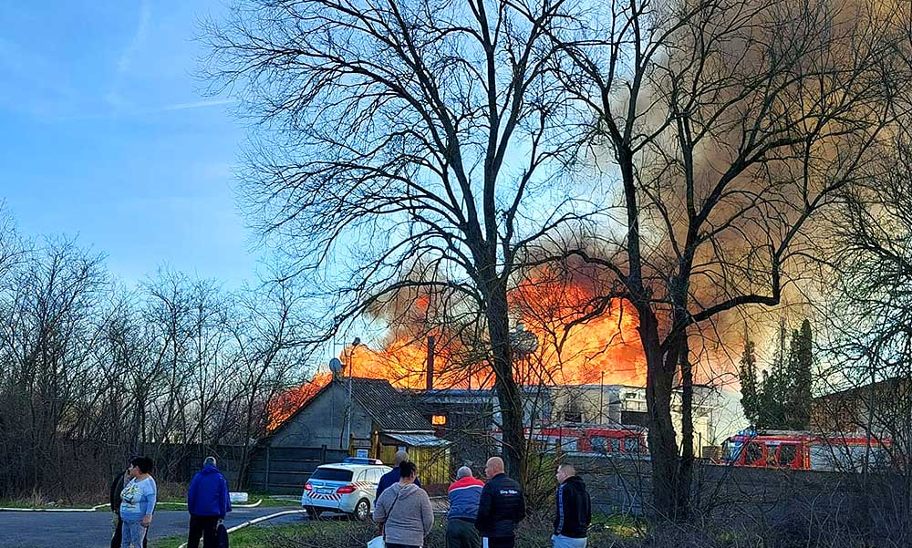 „Ilyen perzselő forróságot soha nem éreztem” – sokkolta a helyieket, hogy kigyulladt a monorierdői raklapüzem csarnoka, ezer négyzetméteren égtek raklapok és faanyagok