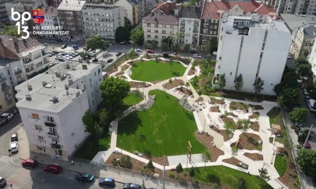 Parkolóból alakították ki Budapest egyik legzöldebb parkját Újlipótvárosban