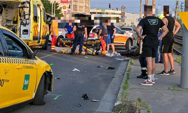 Tragédia a Soroksári úton, nem élte túl a fiatal motoros az ütközést