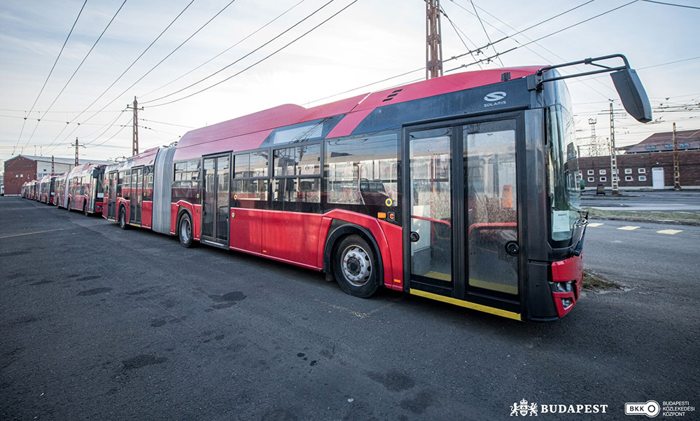 Teljesen megújul Budapest trolibuszflottája, megérkeztek a járművek