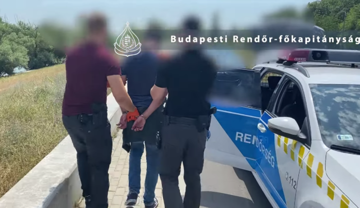Így fogták el az angyalföldi gyilkost, videón, ahogy őrizetbe veszik T. Róbertet a Római parton