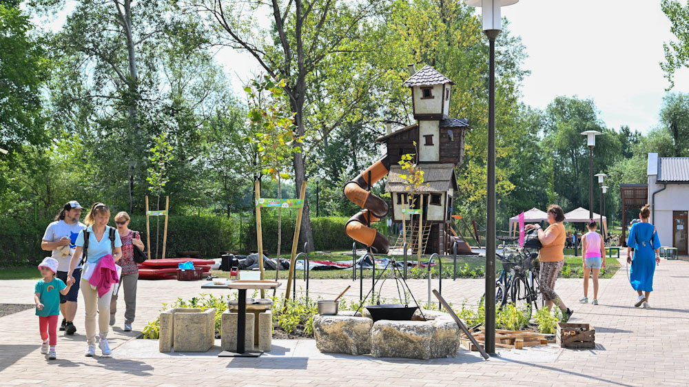 Olyan szabadidőparkot adtak át Csepelen, ami gyorsan a helyiek kedvence lehet