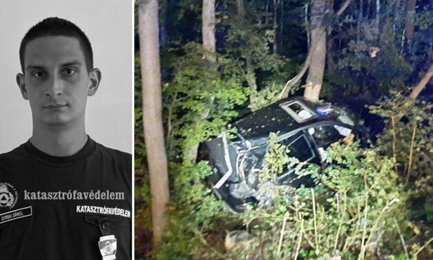 „Nyugodj békében, Bajtárs” – Három napig dolgozhatott tűzoltóként a 24 éves férfi, aki meghalt a pilisszentlászlói horrorbalesetben
