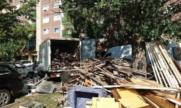 Lomtalanítás Újpesten – a „lomisok” körmére néztek: több milliós bírságot szedtek be és egy körözött bűnözőt is fogtak