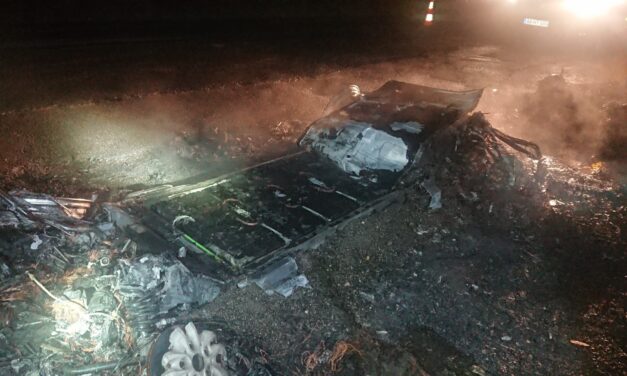 Porig égett az elektromos autó az M7-es autópályán, szó szerint semmi nem maradt a BMW-ből FOTÓKKAL!