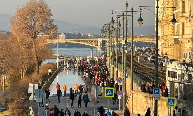 Beindult a katasztrófaturizmus, mindenki a megáradt Dunát akarta látni – FOTÓK