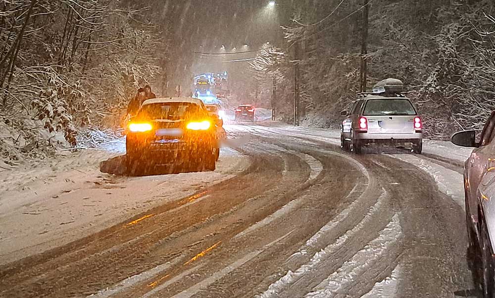 Hóhelyzet: Budakeszi elesett, a települést közúton szinte lehetetlen megközelíteni, a buszok Budaörs felé kerülnek