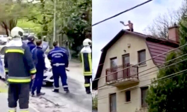 Rugdosta a bejárati ajtót az őrjöngő férfi, bemászott a jakuzziba aztán ledobálta a cserepeket a tetőről – itt a VIDEÓ a diósdi ámokfutó őrjöngéséről