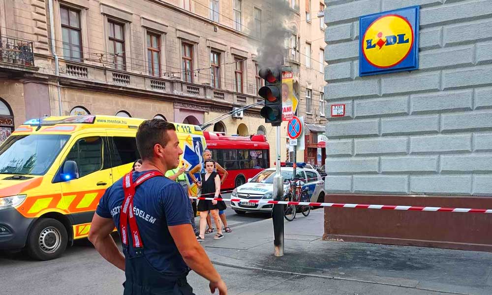 Új fejlemény: Megszólalt az a sérült, aki mellett felrobbant a jelzőlámpa a belvárosban
