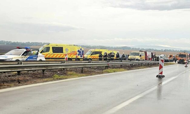 Halálos baleset az M1-esen: benézhette a forgalomterelést, emiatt ütközött több autóval a nő, majd saját kocsijában égett halálra