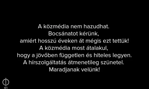 Történelmi pillanat: felfüggesztették a hírszolgáltatást a közszolgálati médiában, bocsánatot kérnek a sok hazugságért