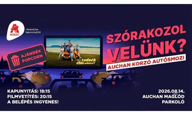 Vár az Auchan Korzó Autósmozi Maglódon: Ingyenes vetítés és popcorn a csillagos ég alatt